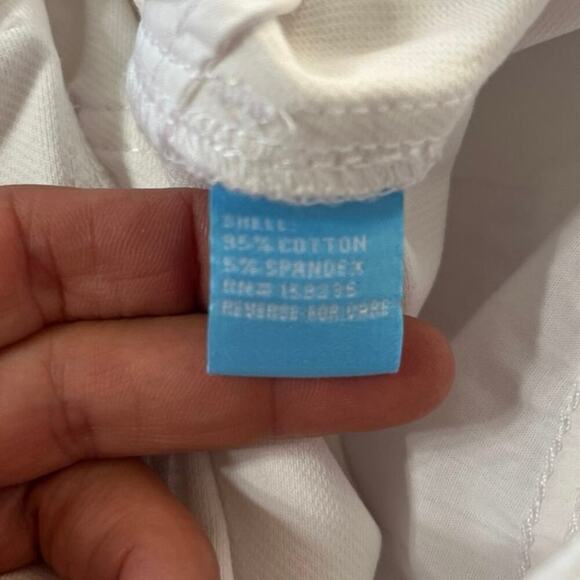 J. McLaughlin Loris White Open Button Fly Wide Leg Cropped Denim Jeans Size 2 - Picture 6 of 7